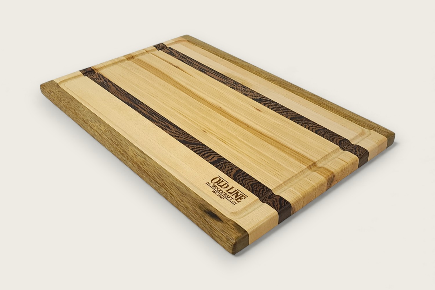 Hickory & Wenge Woodland Board (#215) | Old Line Woodcraft | Old